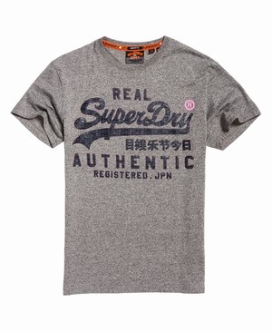 Superdry Reactive Classic Férfi Pólók Piros/Szürke | KLNAO0471